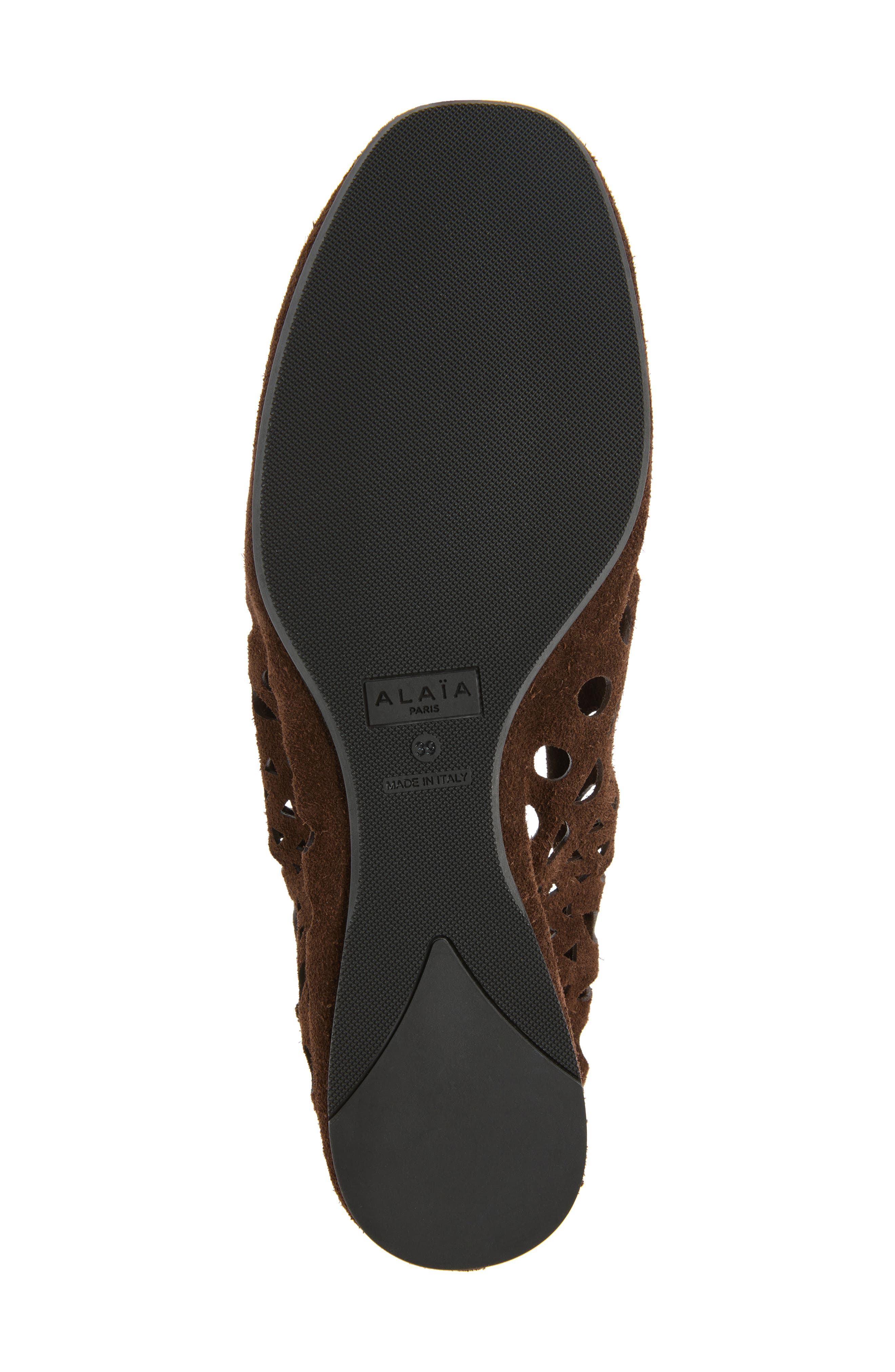 Neo Vienne Perforated Ballet Flat, Alternate, color, CHOCOLAT
