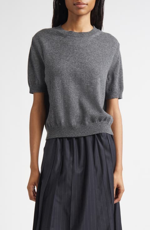 Short Sleeve Cashmere Sweater