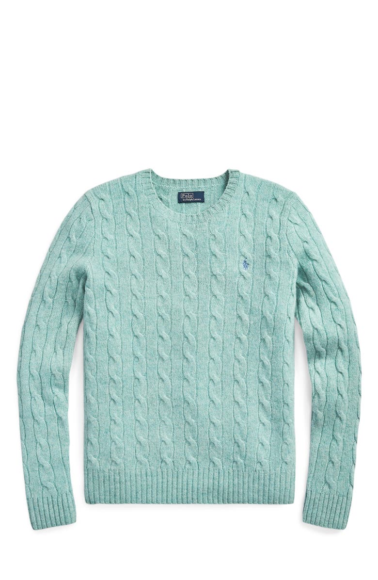 Polo Ralph Lauren Julianna Wool & Cashmere Cable Knit Sweater, Alternate, color,