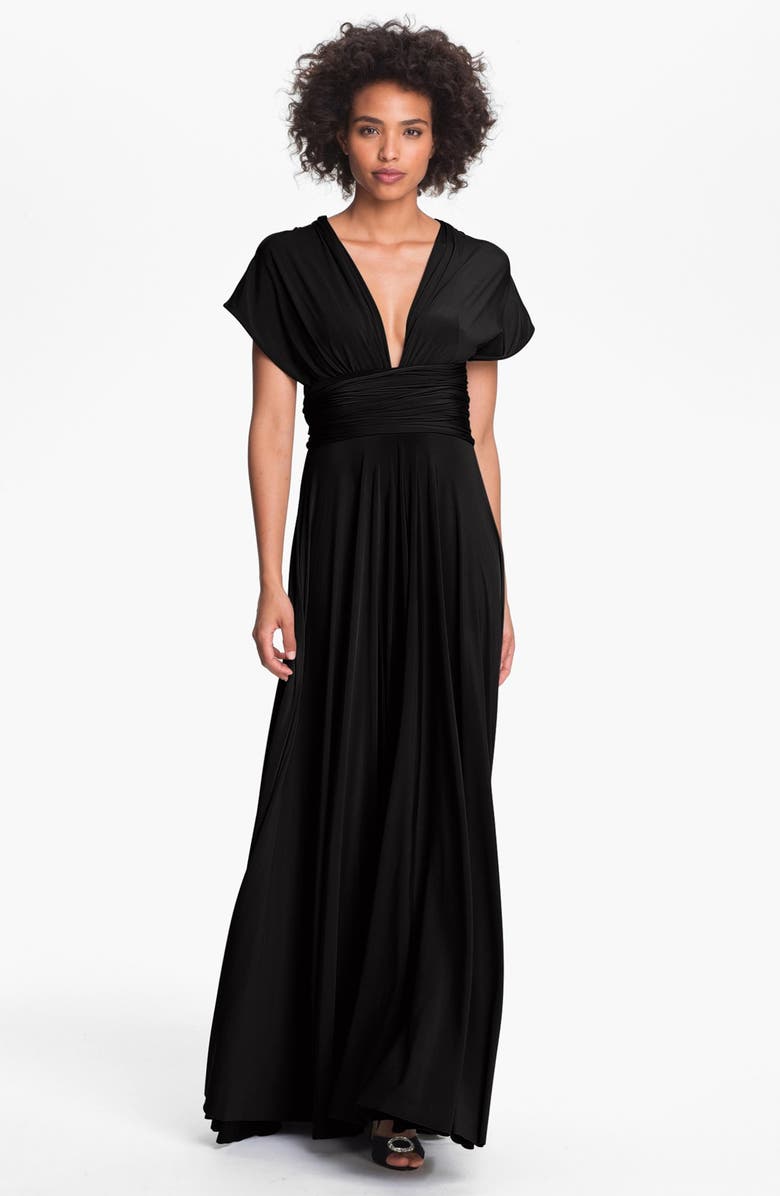 twobirds Bridesmaid twobirds Convertible Jersey Gown, Main, color, 