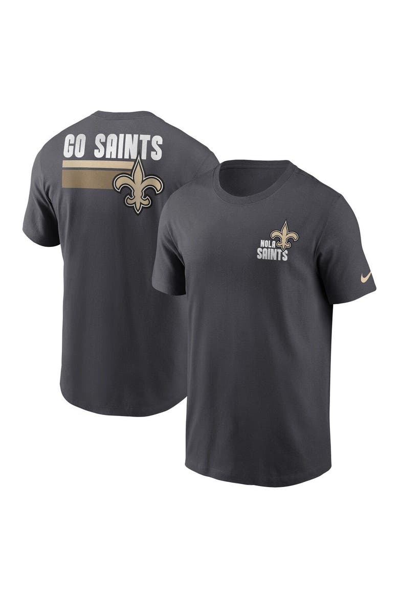 Men's Nike Anthracite New Orleans Saints Blitz Essential T-Shirt, Main, color, Anthracite