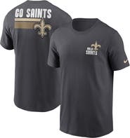 Nike Men's Nike Anthracite New Orleans Saints Blitz Essential T-Shirt