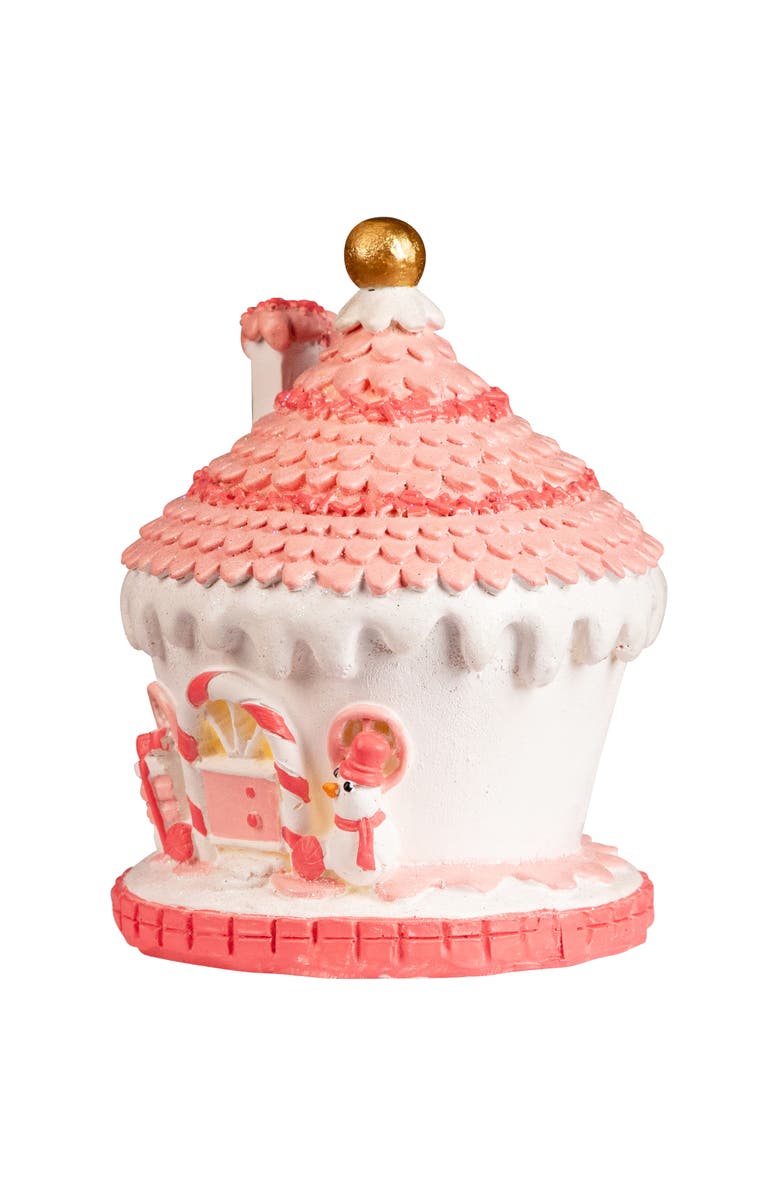 Northlight Lighted Glitter and Sprinkles Cupcake Cottage Christmas Decoration - 6", Alternate, color, 