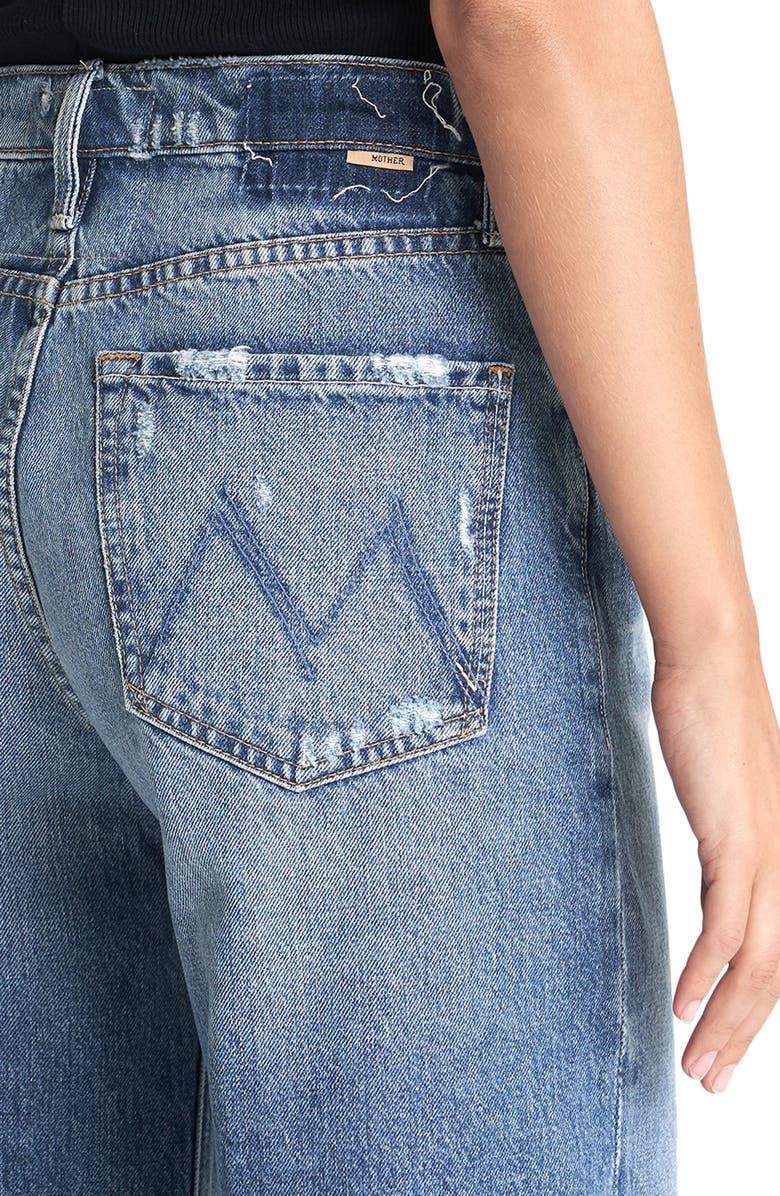 MOTHER The Tomcat Roller High Waist Crop Wide Leg Jeans, Alternate, color, 
