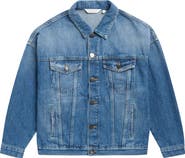 Palm Angels Kids' Stone Washed Denim Jacket