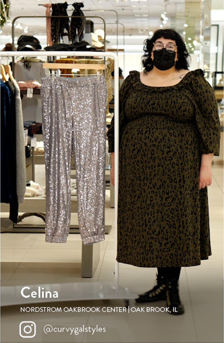 Sequin Pull-On Joggers, sales video thumbnail