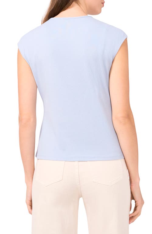 Halogenr Halogen(r) Extended Shoulder Sleeveless Top In Blue Fog