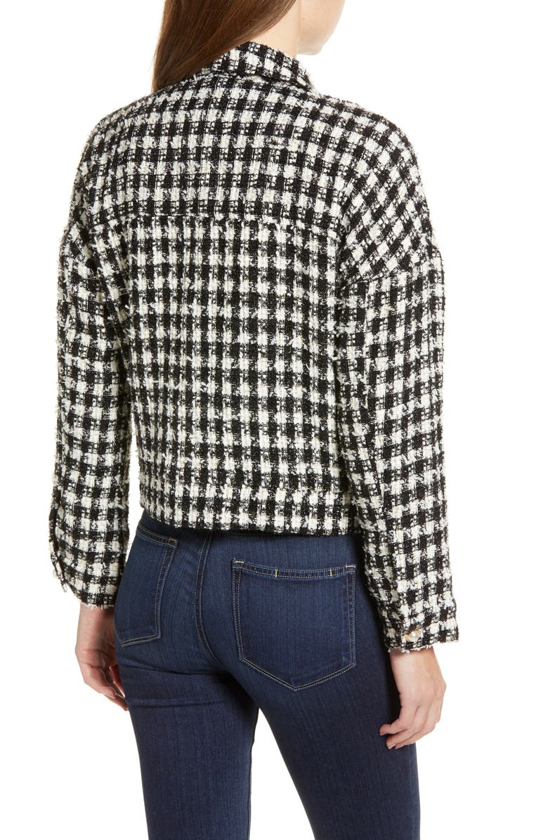 cupcakes and cashmere Tweed Crop Jacket, Alternate, color, 