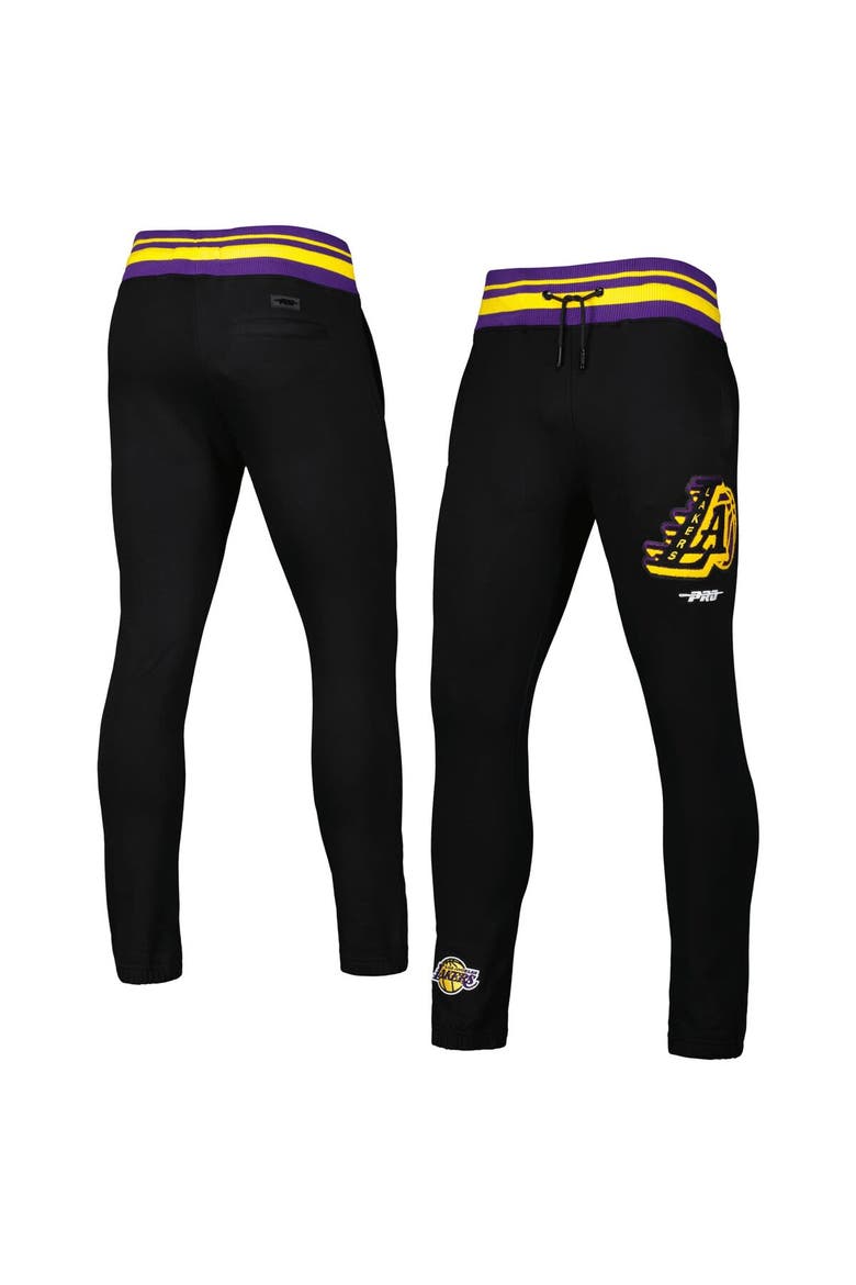 Men's Pro Standard Black Los Angeles Lakers Mash Up Capsule Sweatpants, Main, color, Black