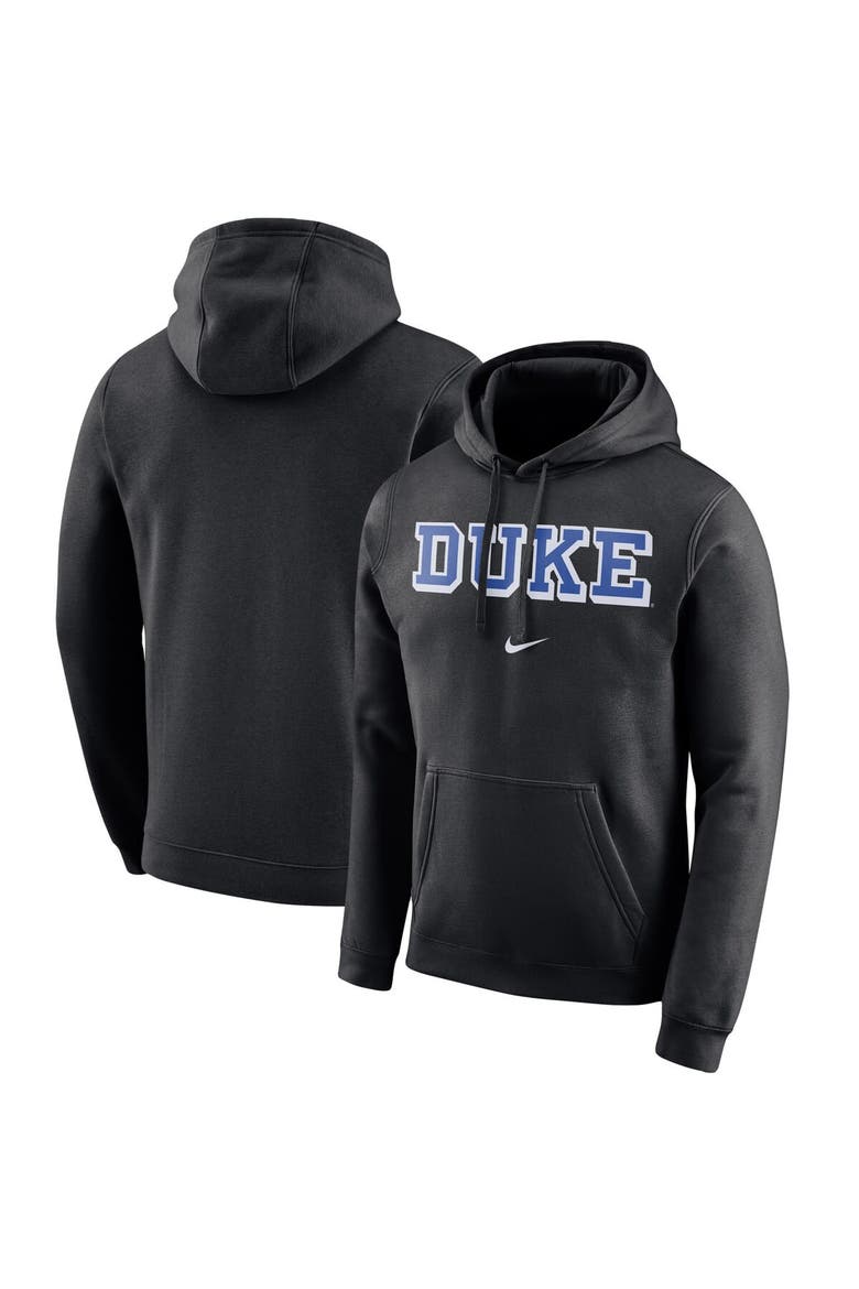 Men's Nike Black Duke Blue Devils Arch Club Fleece Pullover Hoodie, Main, color, Black