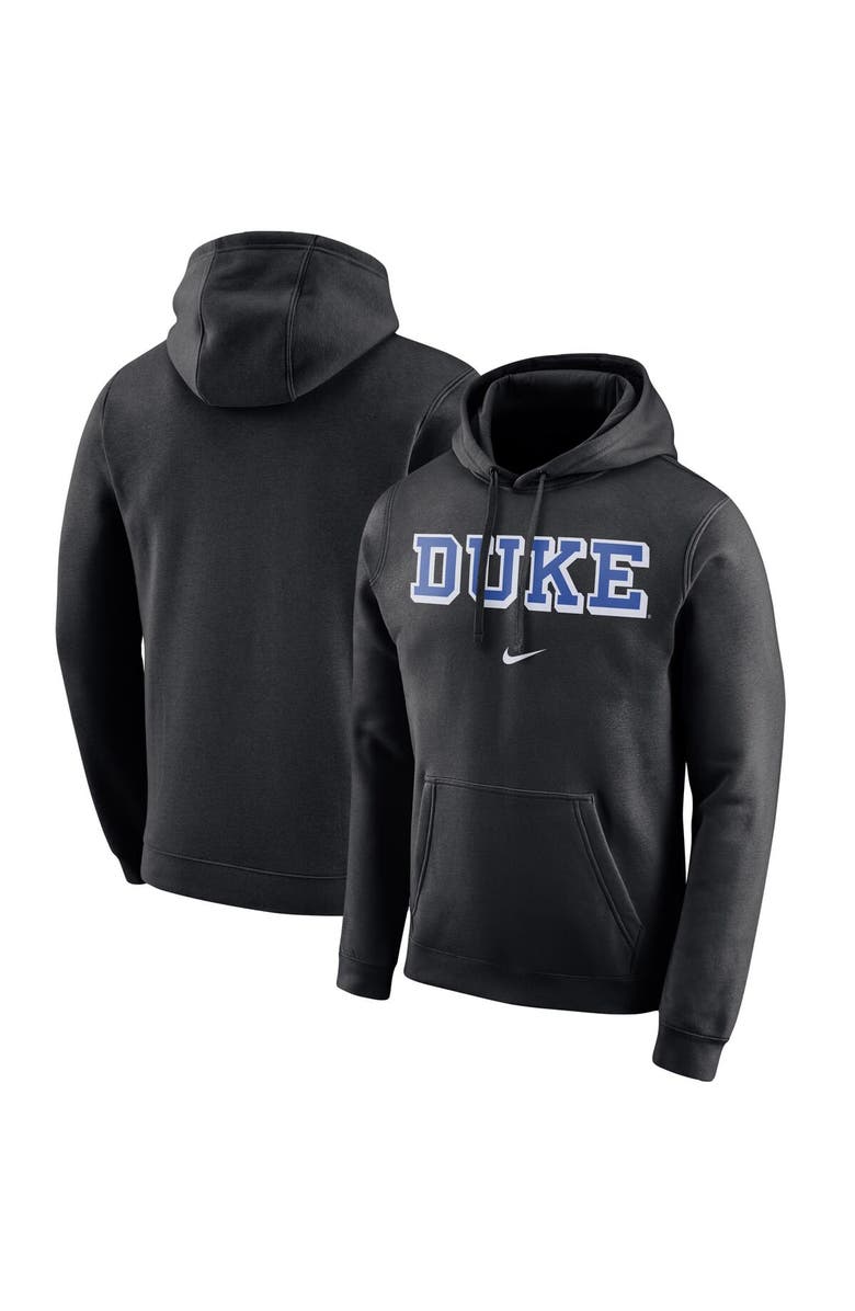 Nike Men's Nike Black Duke Blue Devils Arch Club Fleece Pullover Hoodie, Main, color,