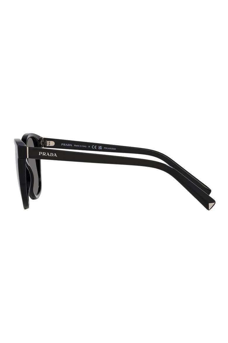 53mm Cat Eye Sunglasses, Alternate, color, BLACK