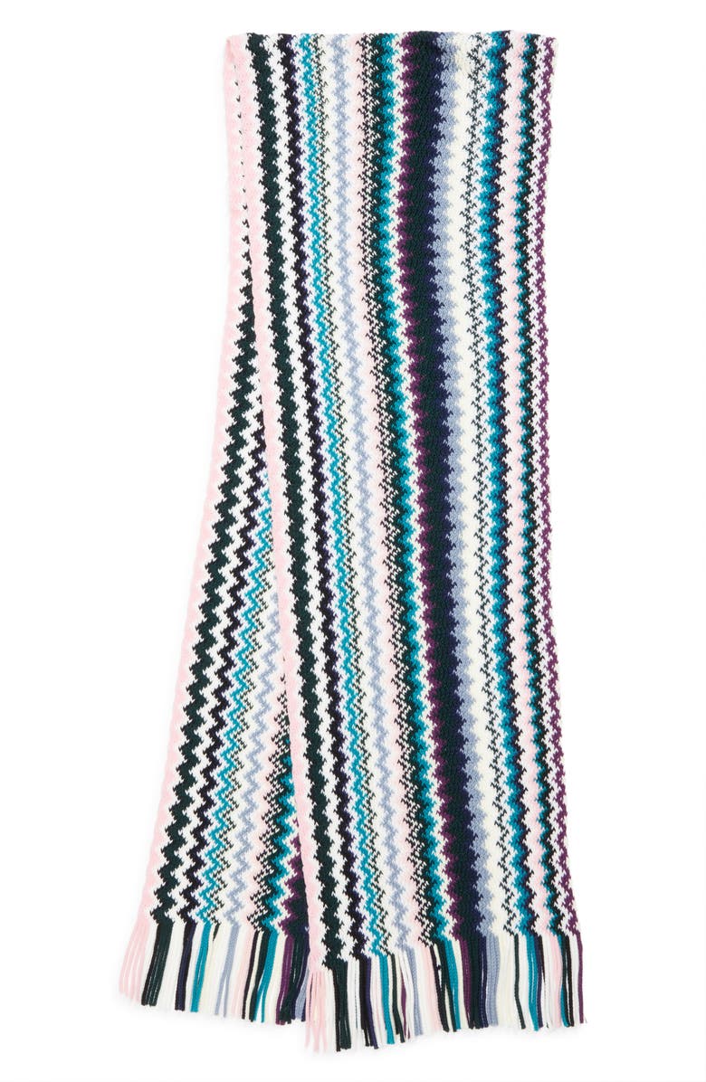 Missoni Zigzag Wool Scarf, Main, color,