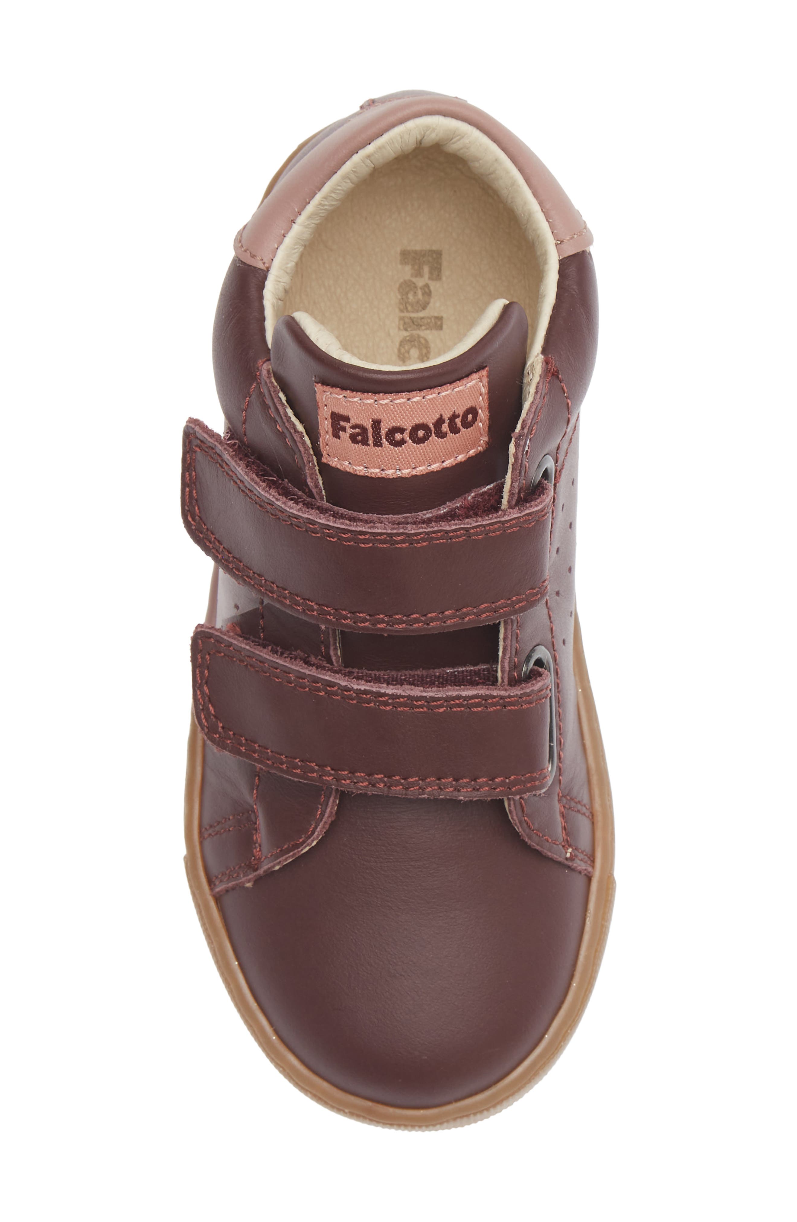Kids' Salazar Leather Sneaker, Alternate, color, DARK RED
