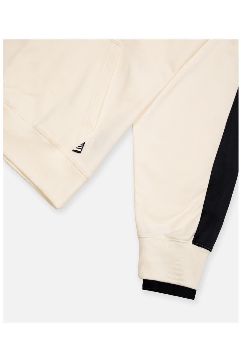 Colorblock Hoodie, Alternate, color, ECRU