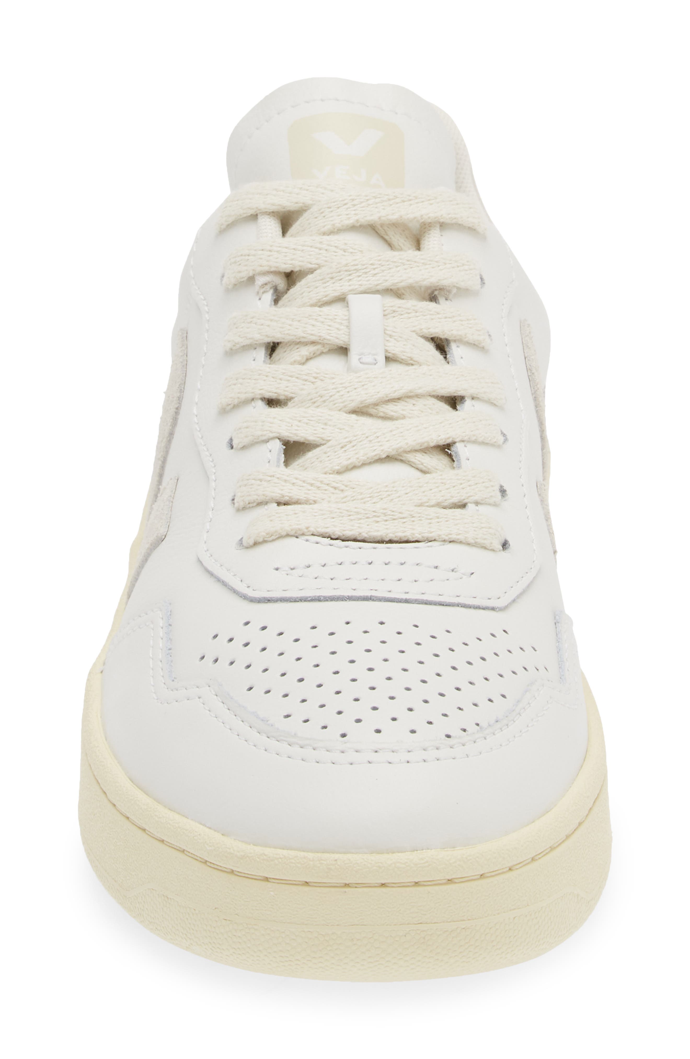 Veja V-90 Leather Sneaker, Alternate, color, Extra-White/ Natural