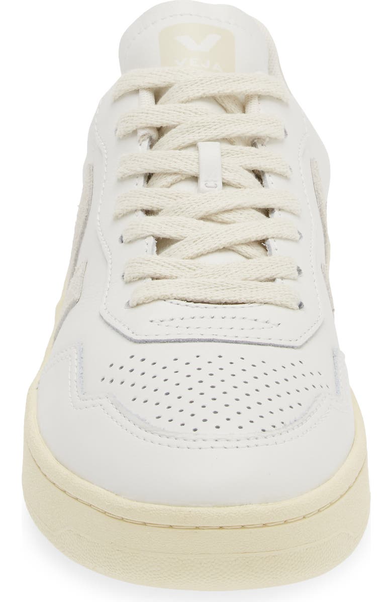 Veja V-90 Leather Sneaker, Alternate, color, Extra-White/ Natural