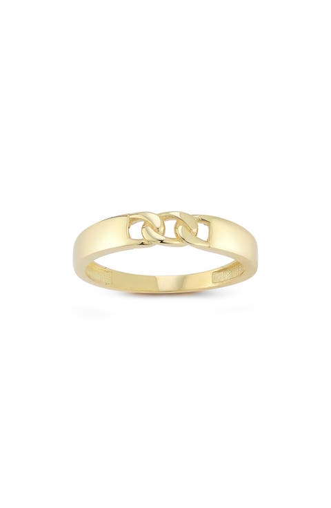 Curb Band Ring
