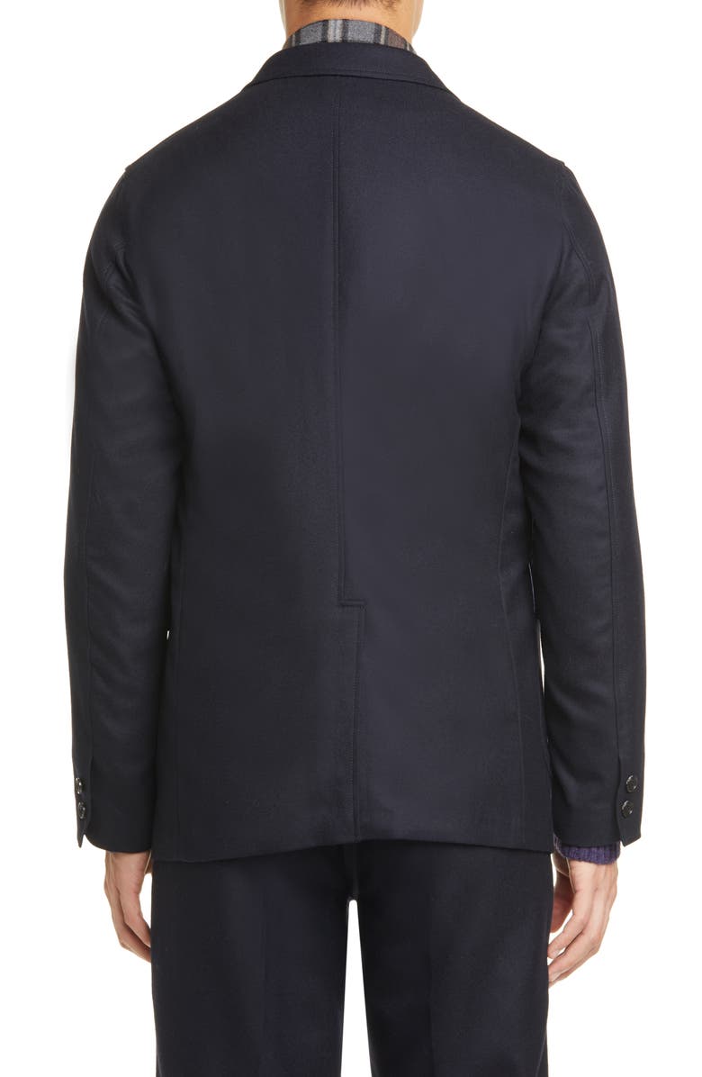 BEAMS Plus 3B Wool Blend Flannel Jacket, Alternate, color, 