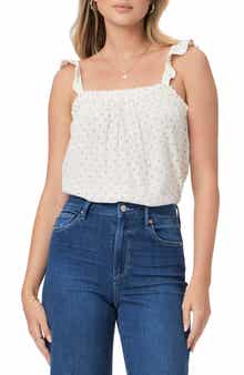 PAIGE Iyala Ruffle Strap Tank Top