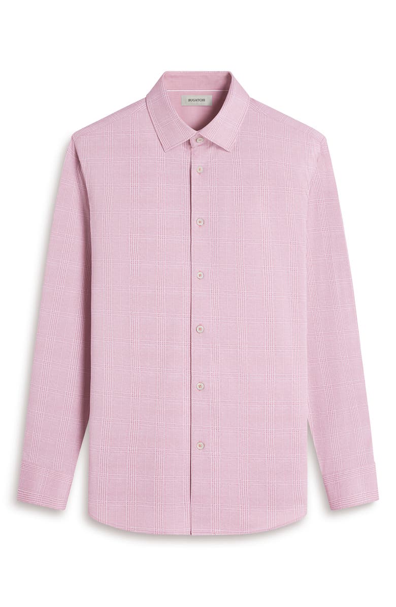 Bugatchi Jimmy OoohCotton<sup>®</sup> Print Button-Up Shirt, Alternate, color, Papaya