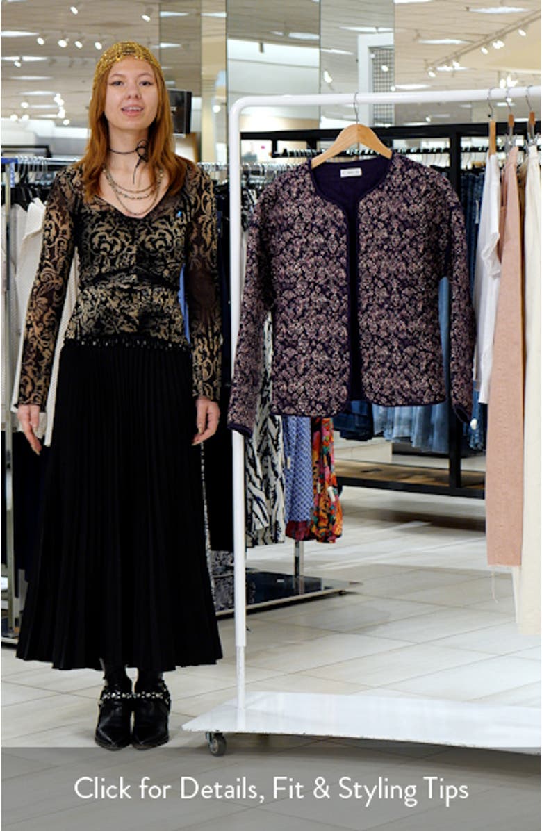 Floral Quilted Jacket, sales video thumbnail