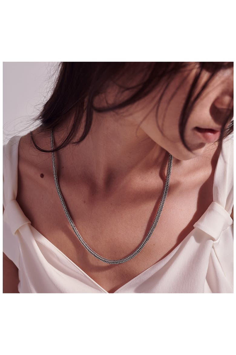 Kami Chain Triple Wrap, Silver, 4.5mm, Alternate, color, SILVER