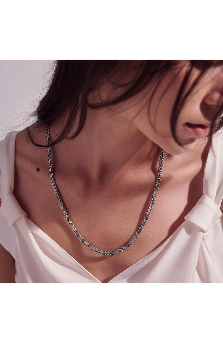 John Hardy Kami Chain Triple Wrap, Silver, 4.5mm, Alternate, color,