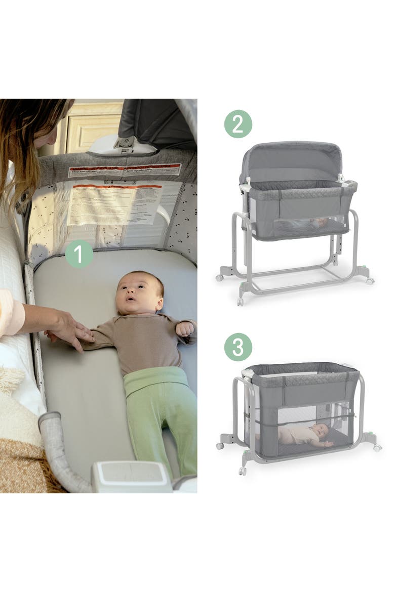 Dream Hero Starlight 3-in-1 Co-Sleeping Bassinet, Alternate, color, GREY
