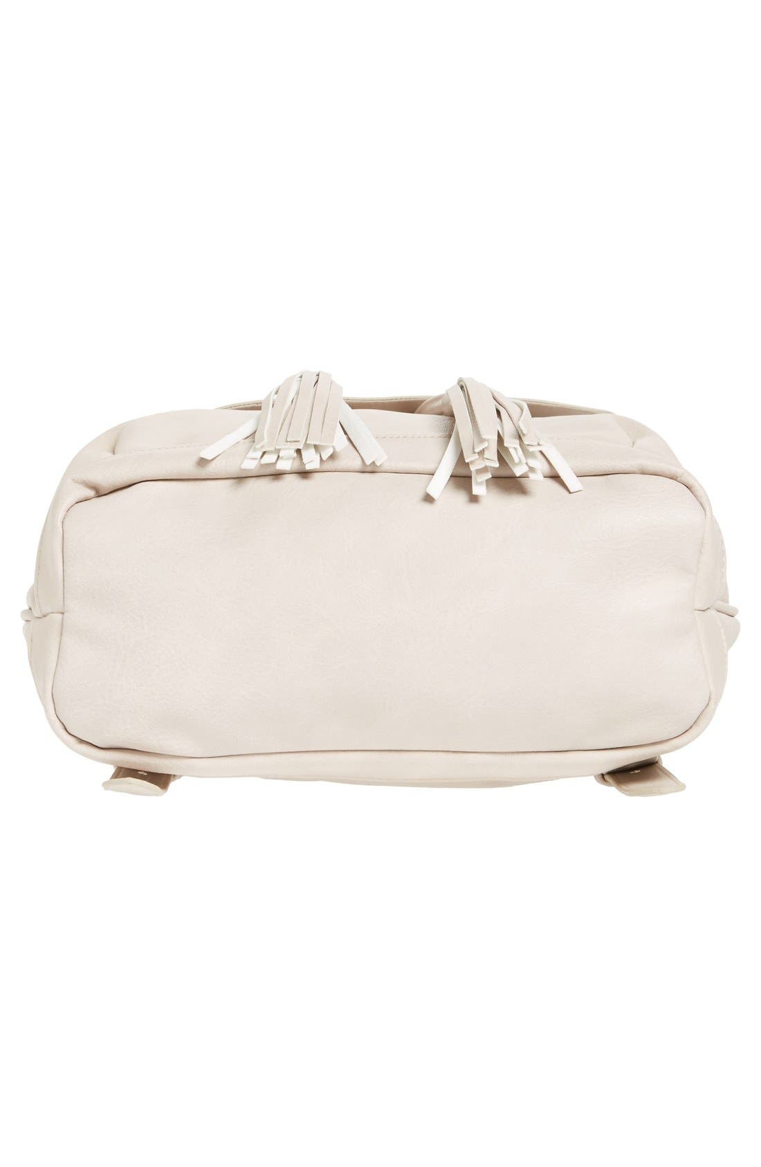 BP. Tassel Flap Faux Leather Backpack, Alternate, color, 