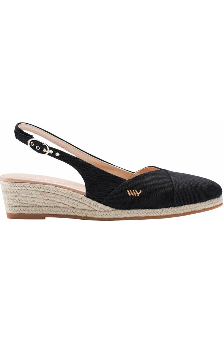 VISCATA Premia Canvas Espadrille Wedges, Main, color, Black