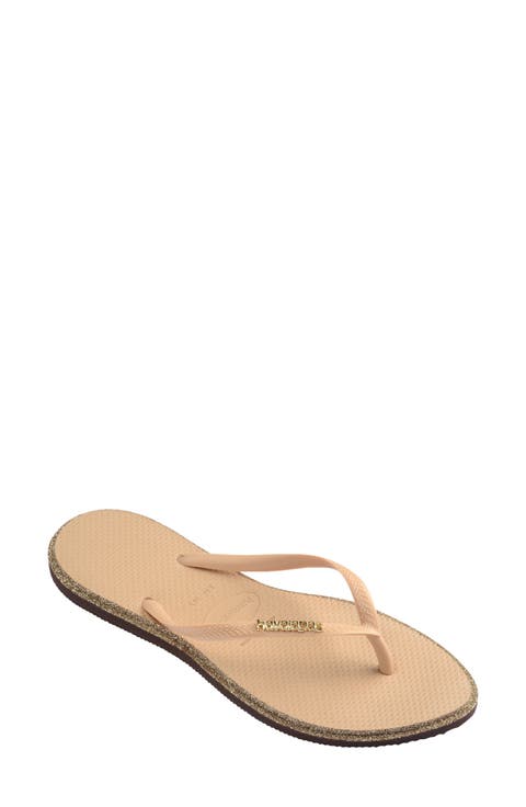 Slim Point Glitter Flip Flop