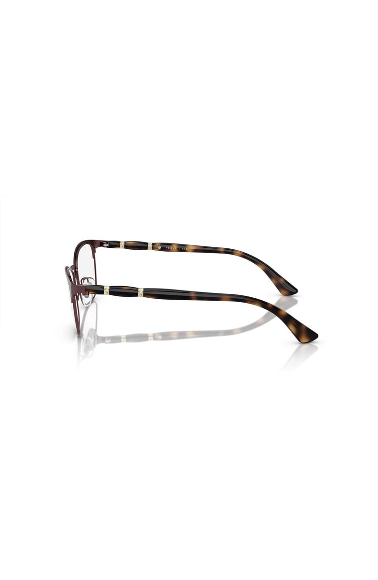 Vogue Eyewear 52mm Cat Eye optical glasses, Alternate, color, Brown