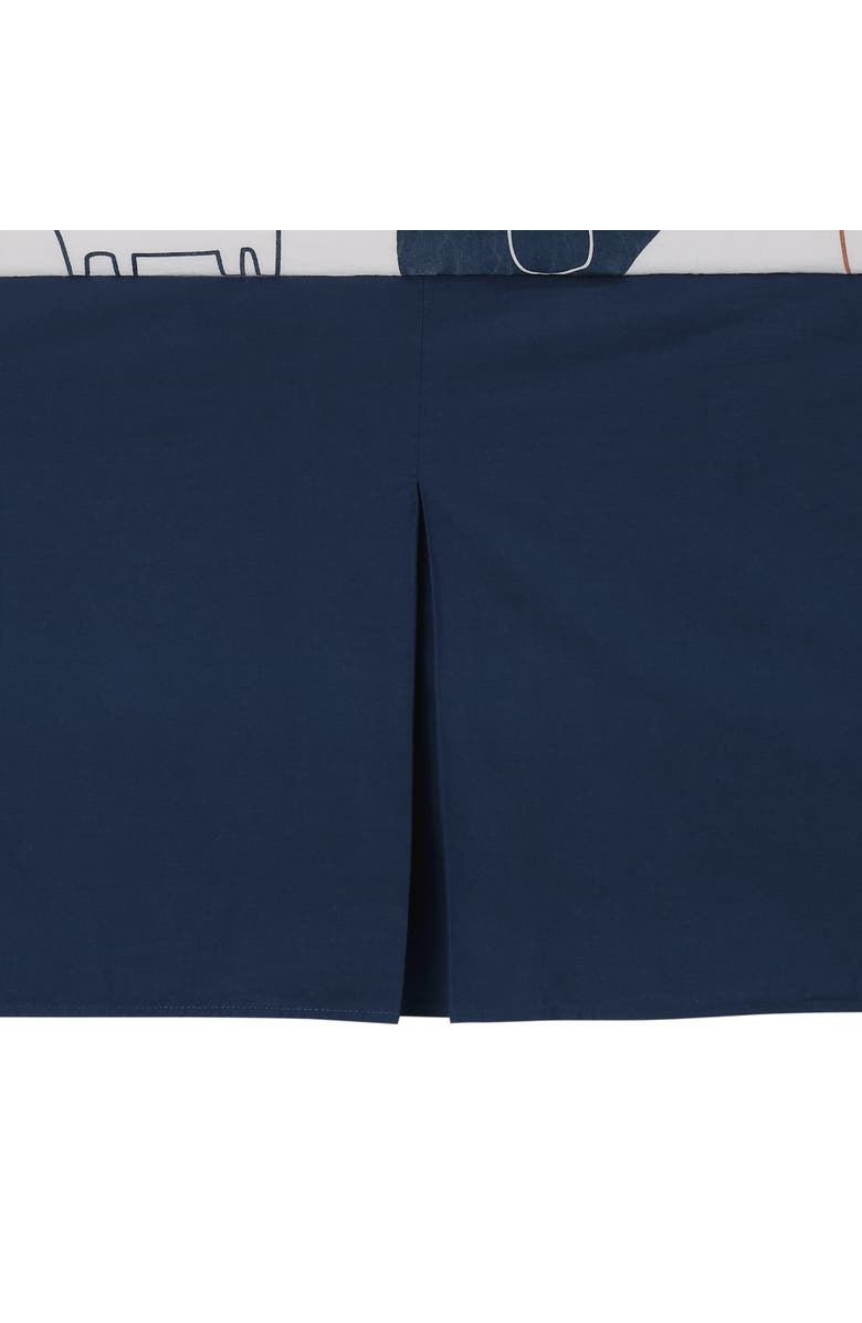 Lambs & Ivy Playful Elephant Cotton 3-Piece Baby Crib Bedding Set, Alternate, color, Blue