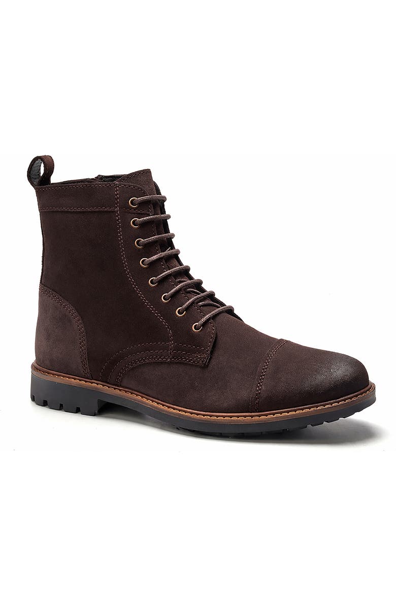 A. Veer Wilder Lace-up Boot, Main, color, Brown Suede