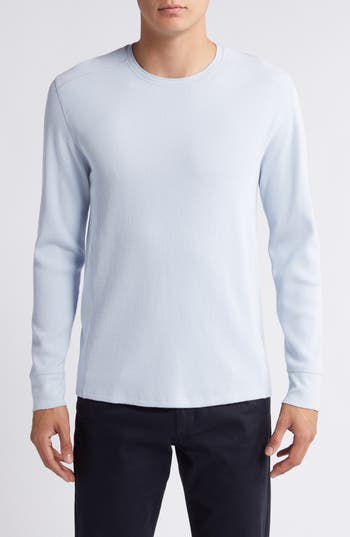 Vince Thermal Long Sleeve T-shirt In White