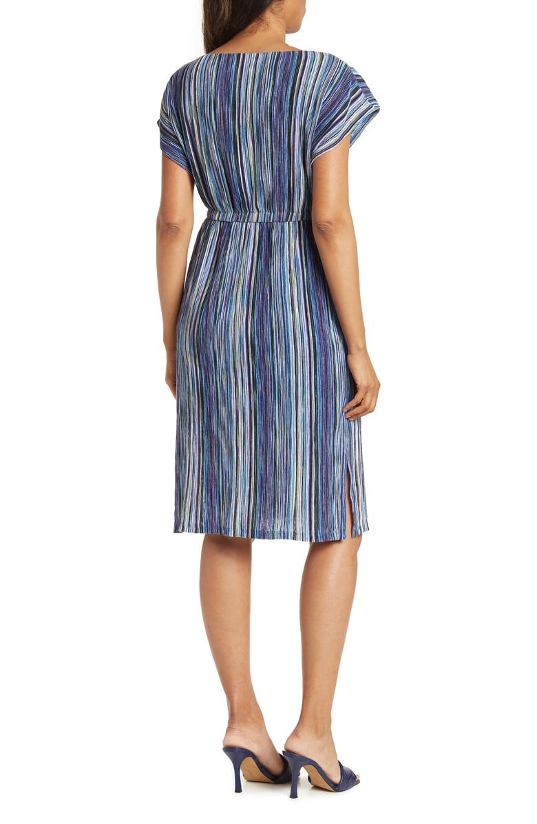 Maggy London Stripe Print Dolman Sleeve Midi Dress, Alternate, color,