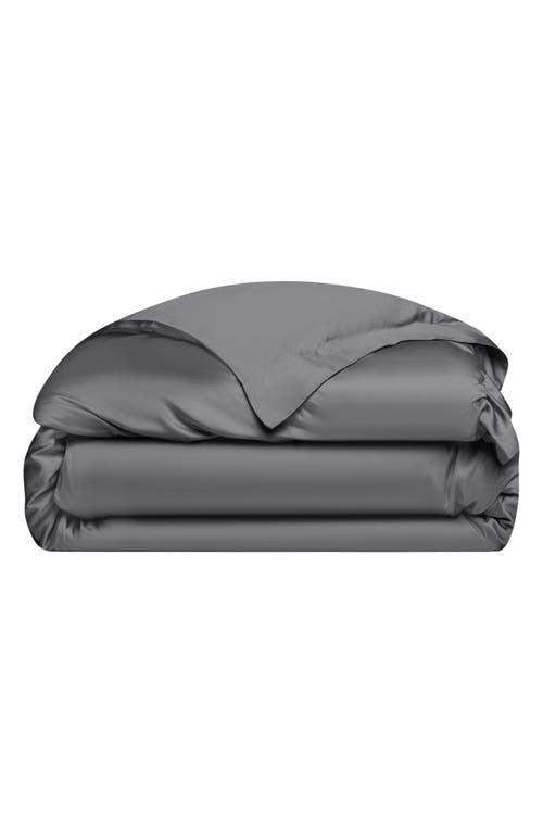 Cozy Earth Wrinkle Resistant Duvet Cover in Charcoal 