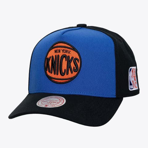Men's Mitchell & Ness  Blue New York Knicks Legendary Home Pro Pinch Snapback Hat