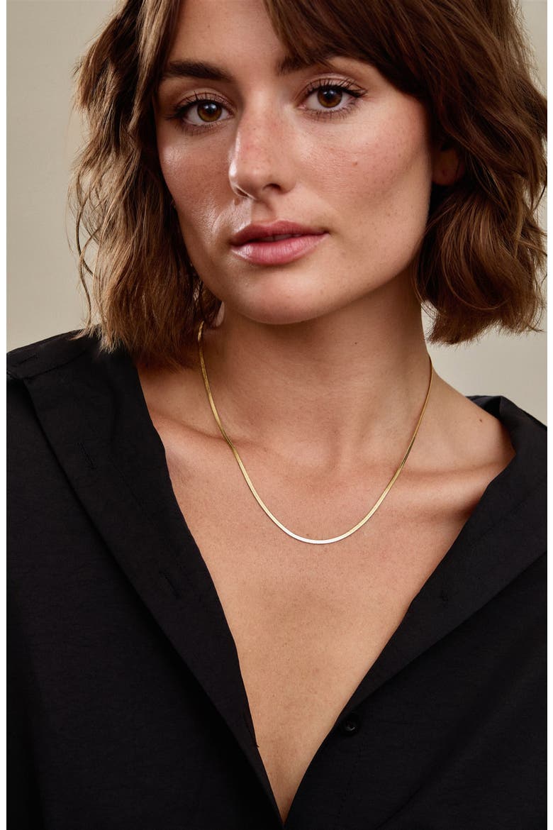 Farrah Snake Chain Necklace, Alternate, color, GOLD