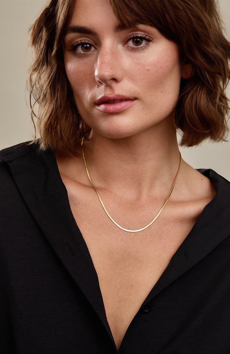 Set & Stones Farrah Snake Chain Necklace, Alternate, color, Gold