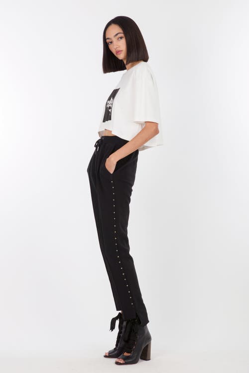 Secret Mission Sadye Sweatpants With Studs In Black