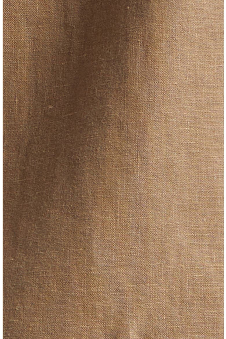 Western Linen Button-Up Shirt, Alternate, color, BROWN