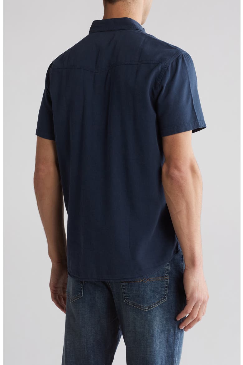 Western Short Sleeve Shirt, Alternate, color, MIDNIGHT NAVY