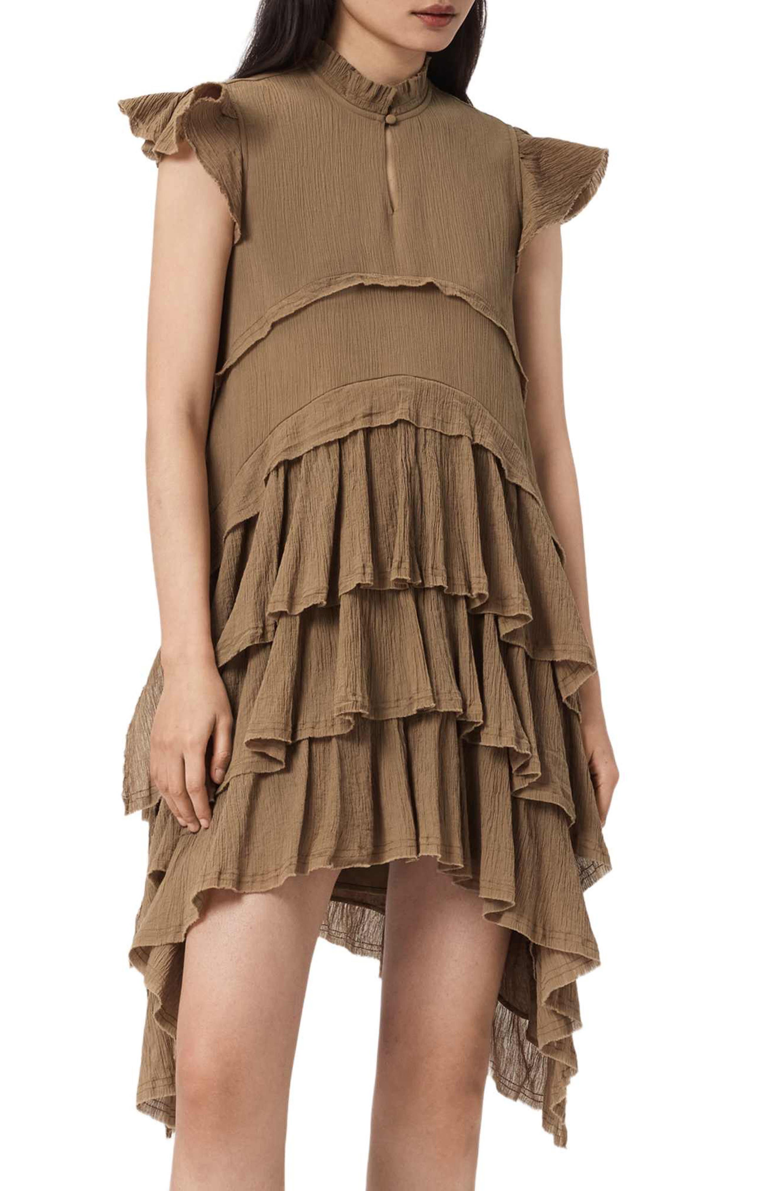 Cavalry Layered Ruffle High-Low Dress - image 5