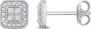 DELMAR Pavé Diamond Square Stud Earrings - 0.08ct.