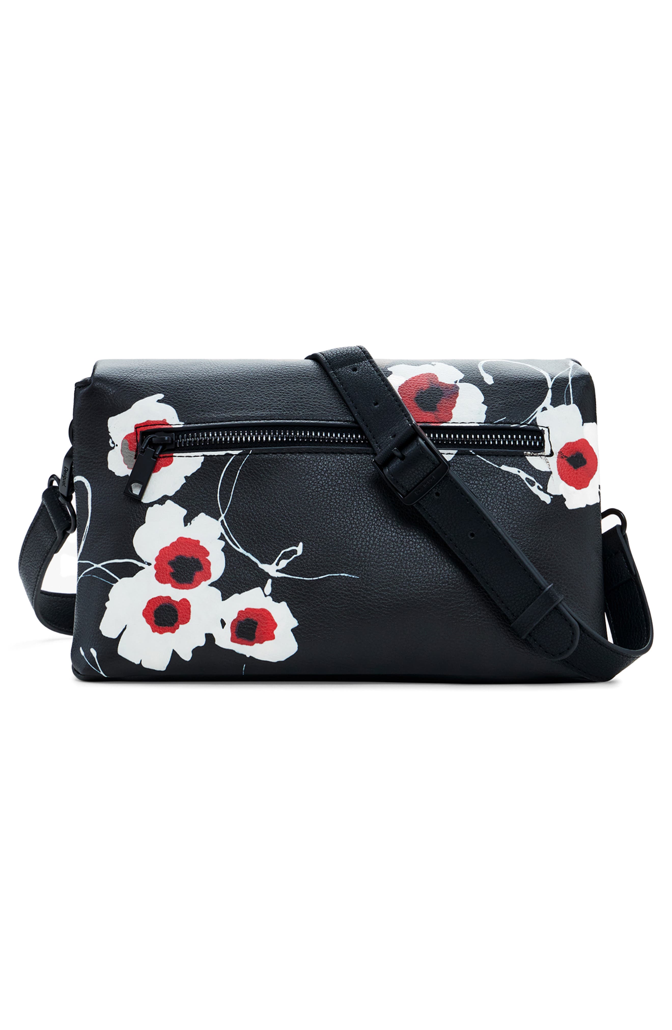 Desigual Faux Leather Shoulder Bag, Alternate, color, 