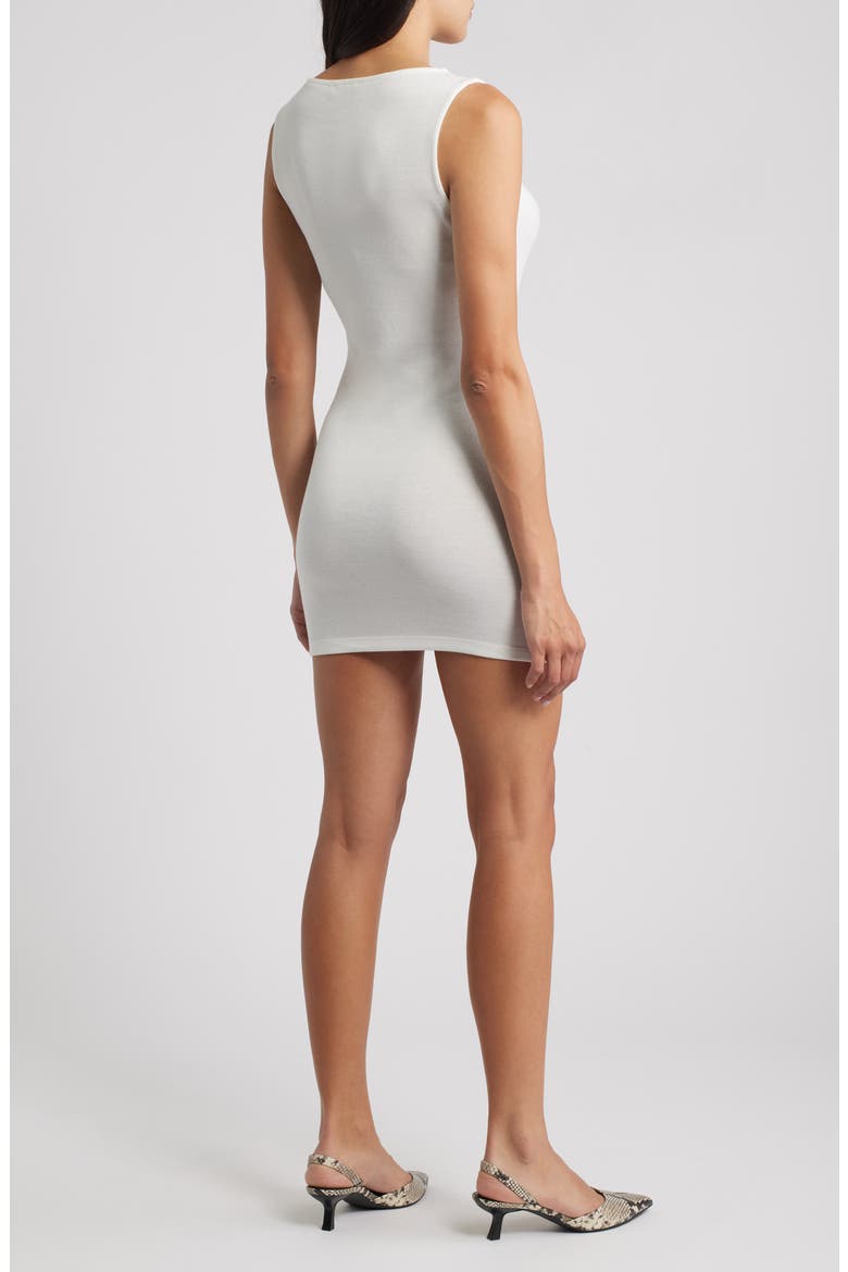 '90s Sleeveless Body-Con Minidress, Alternate, color, WHITE
