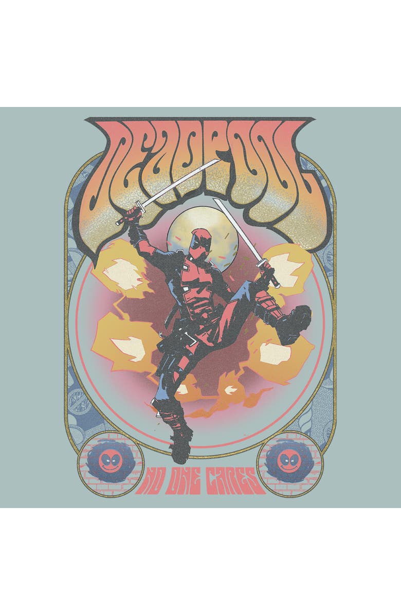 Marvel Men's Marvel No One Cares Retro Poster Graphic T-Shirt, Alternate, color, Bay