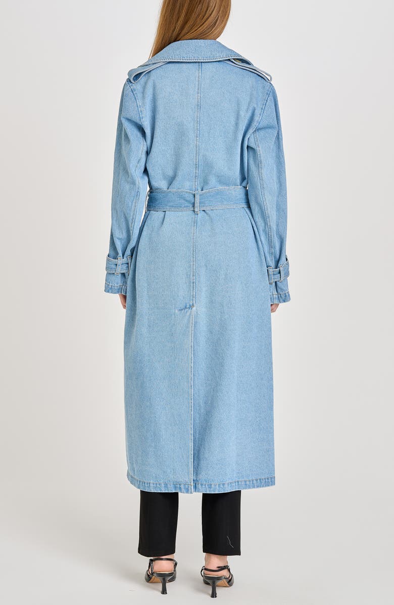 WAYF Denim Trench Coat, Alternate, color,